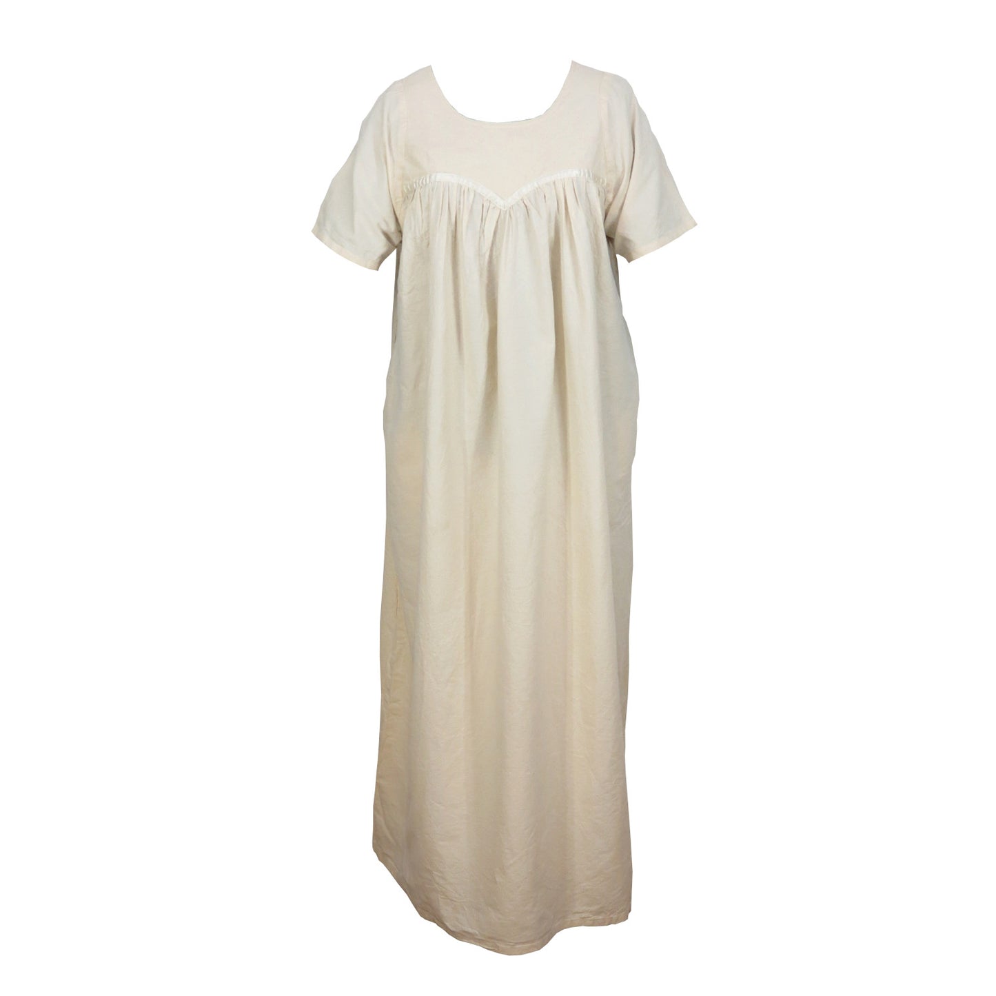 COTTON GOWN, NATURAL