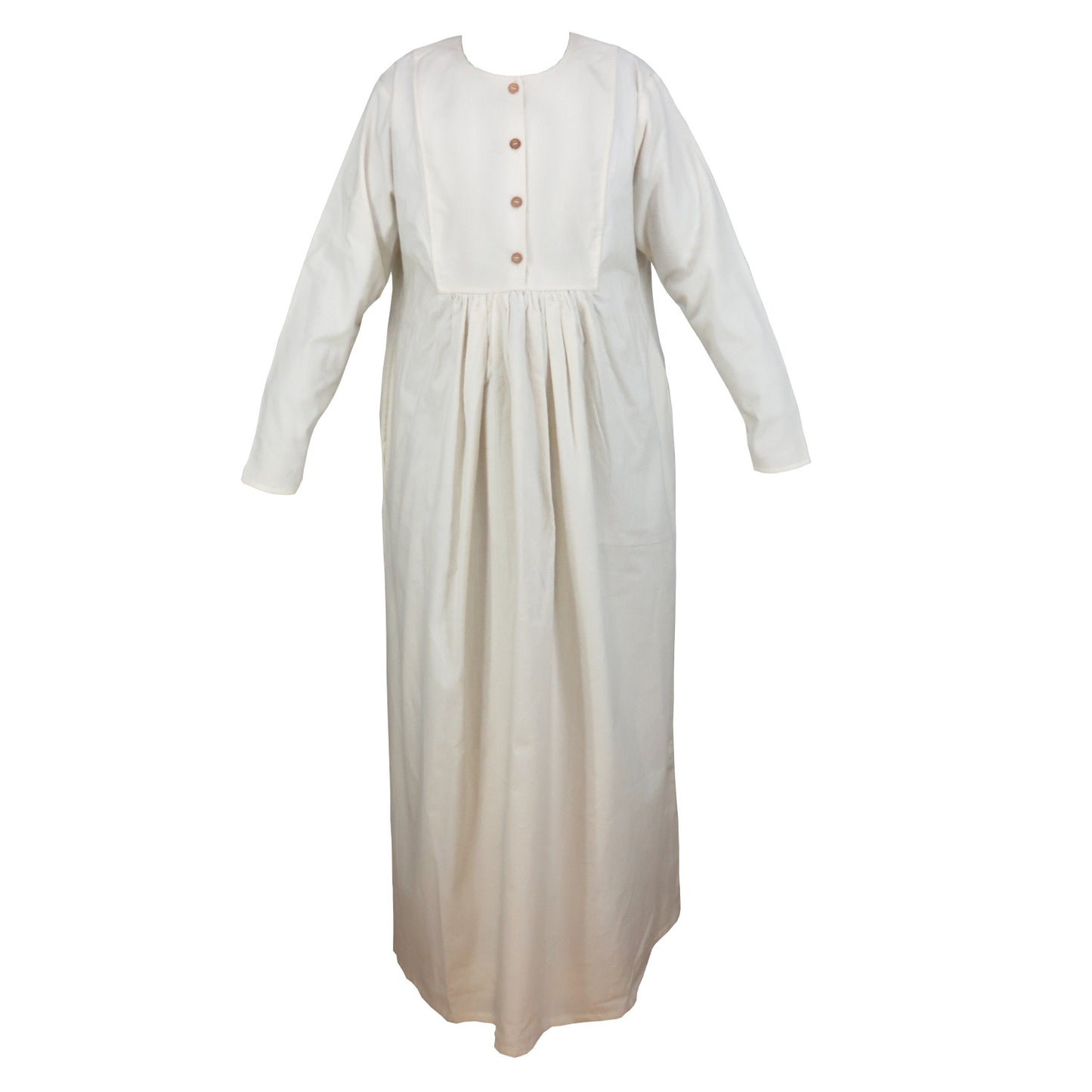 SQUARE-YOKED GOWN