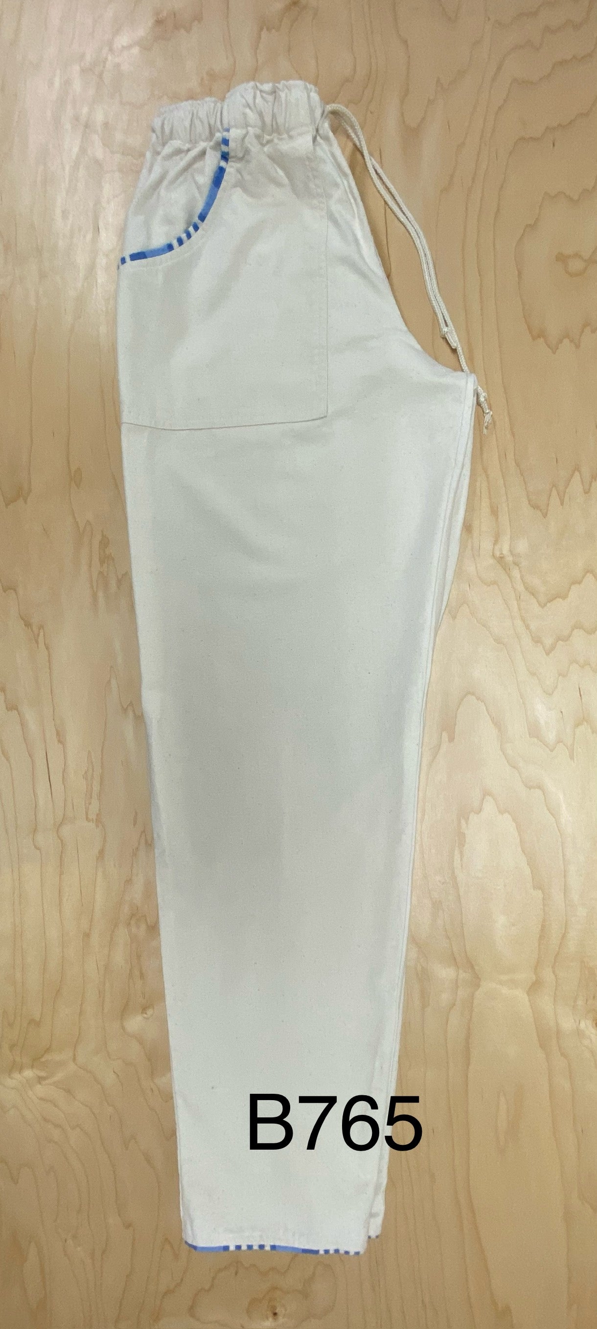 2nd B765 PANTS, WARM WEIGHT, WITH BLUE TRIMMED POCKETS, SIZE SMALL