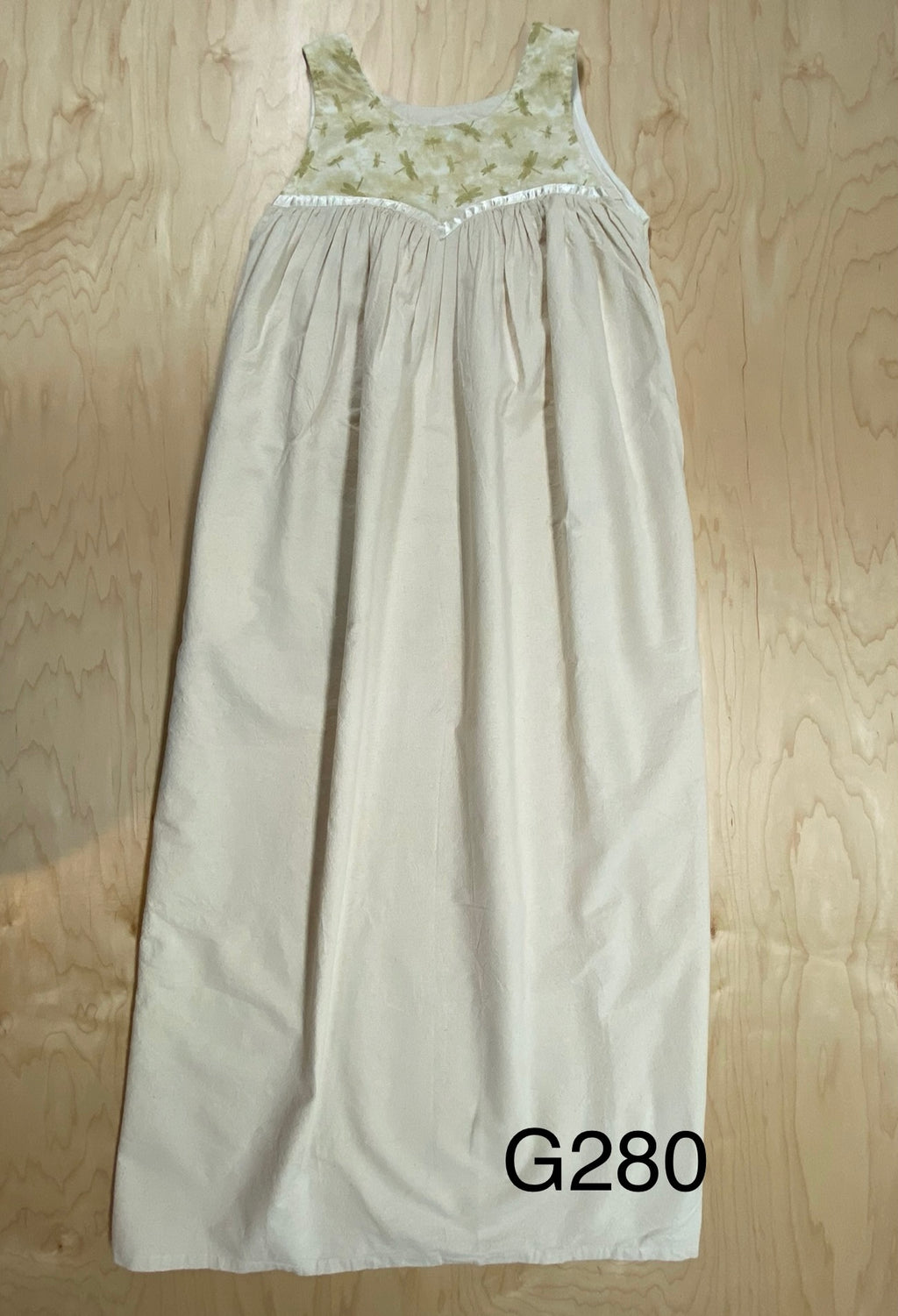 2nd G280  COTTON GOWN, SLEEVELESS, SIZE SMALL