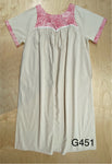 2nd G451  COTTON GOWN, SHORT SLEEVES, SIZE XL